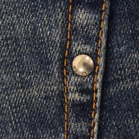 ◇GUCCI デニム ショートスキニー ダメージ加工 メンズ サイズ44