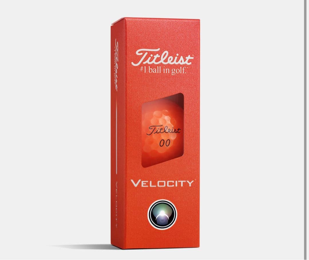 新品2026年NEWタイトリストVelocity オレンジ　2ダース（24球）