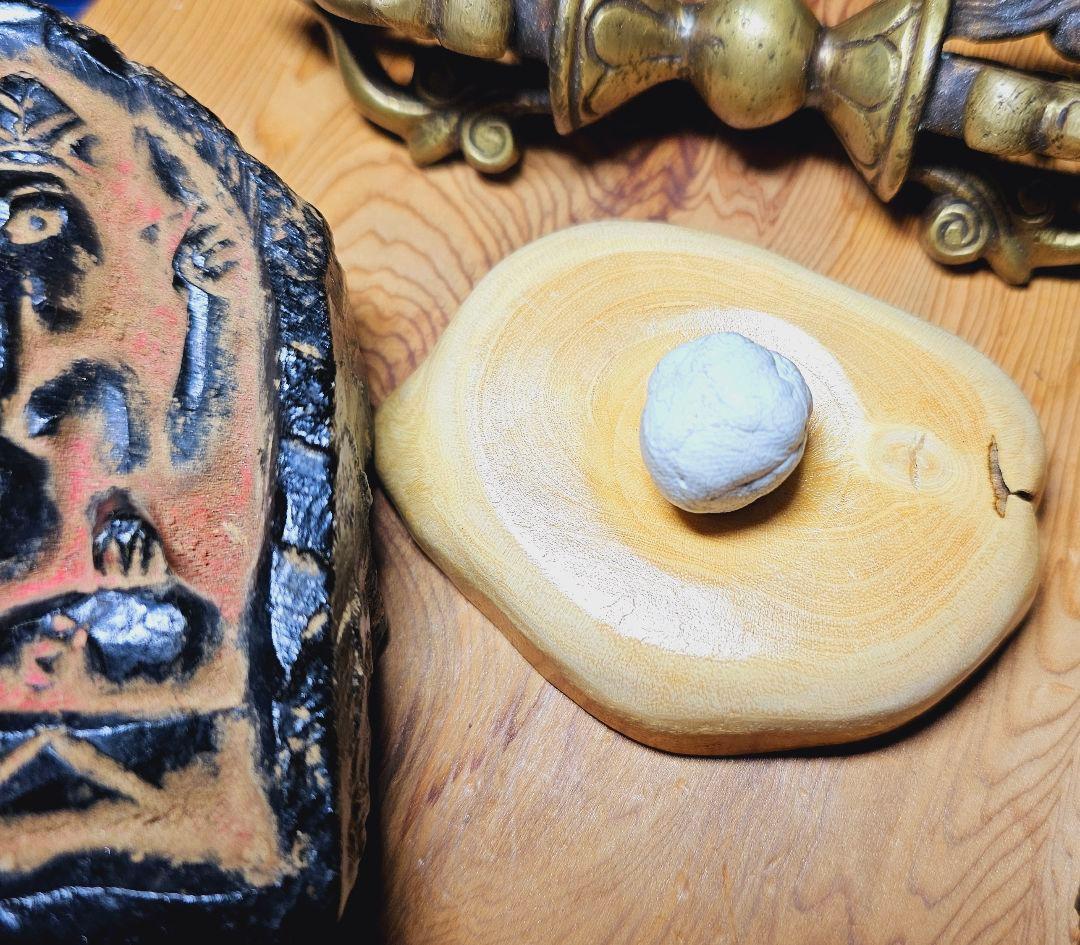 年代不明✡️ネパール産 石に彫刻されたガネーシャ像