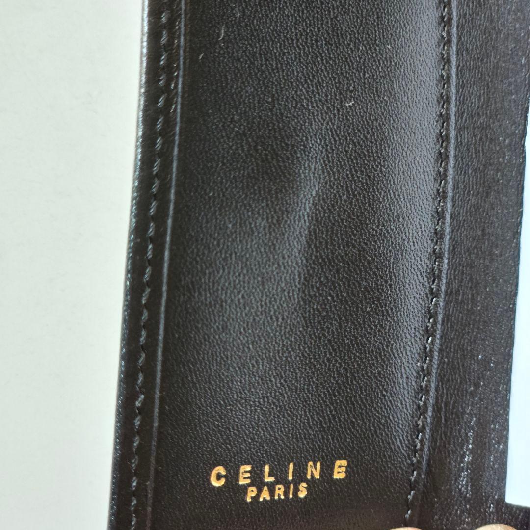 【新品・未使用】CELINE レザーキーケース 黒