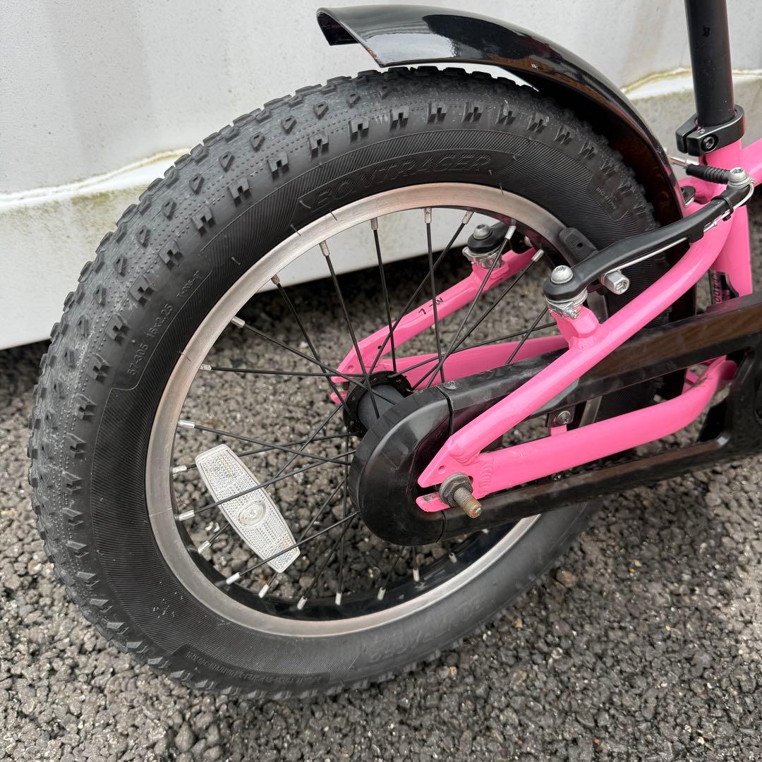 子供や用自転車 16インチ Precaliber 身長99-117cm ピンク