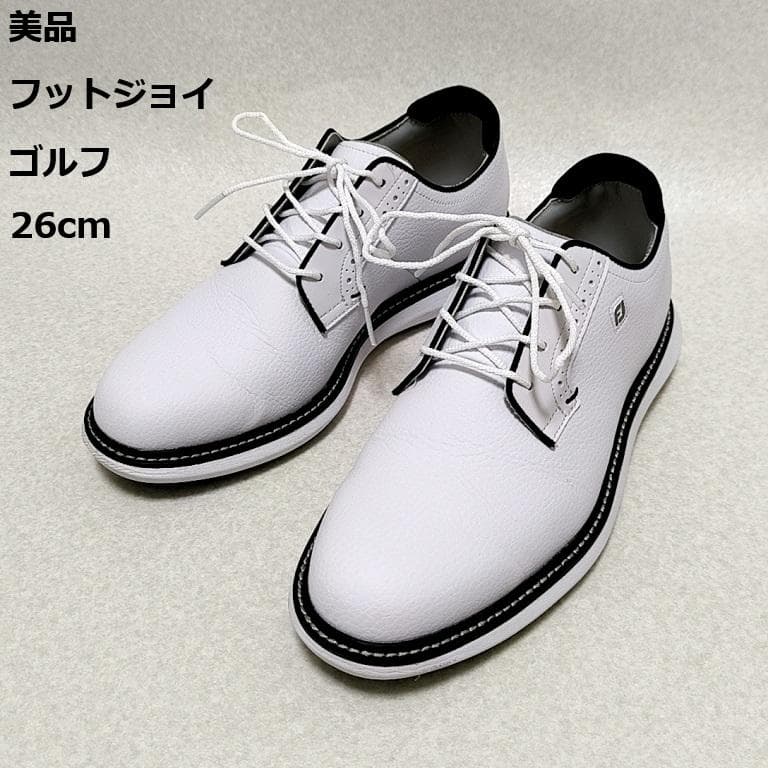 美品　フットジョイ ゴルフ　メンズ　トラディションズ　スパイクレス　26cm