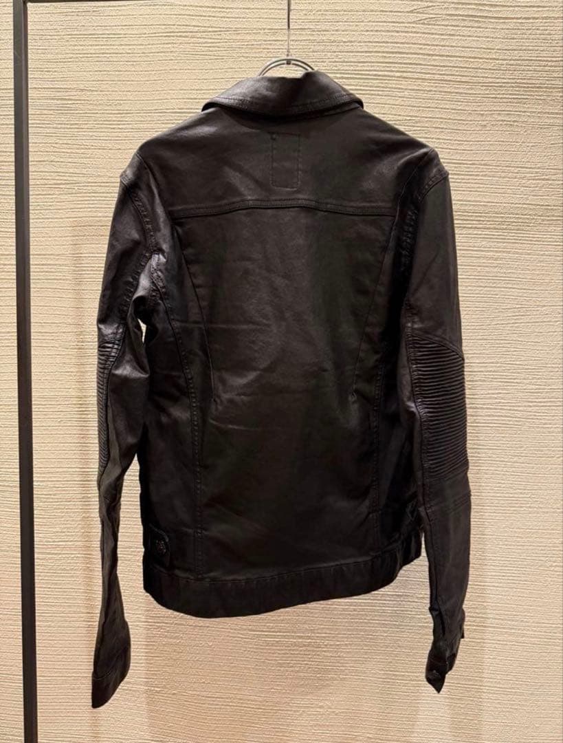 ジャケット・アウター 00s japanese label coated denim jacket