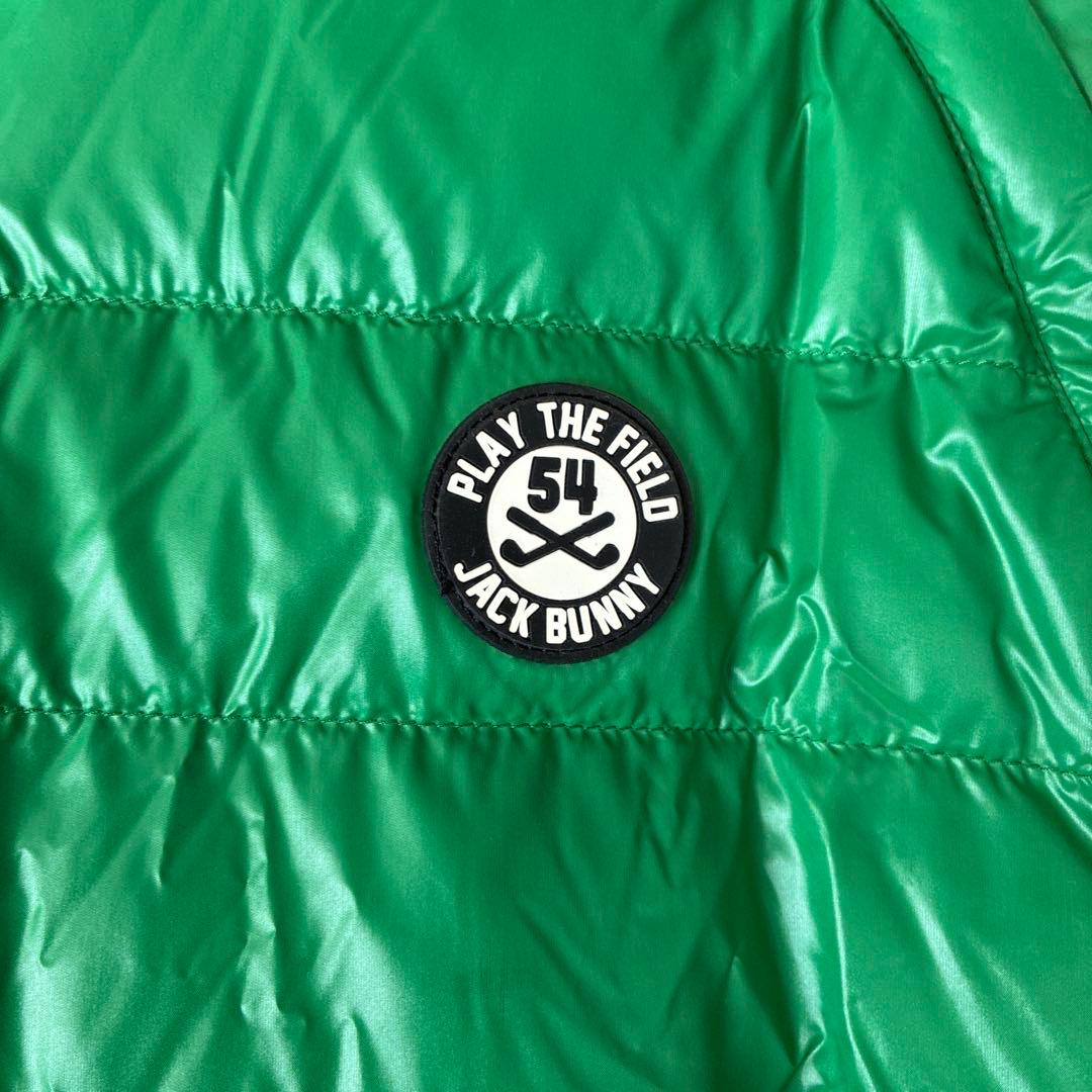 美品 ジャックバニー ダウンジャケット 2way 緑 ゴルフウェア