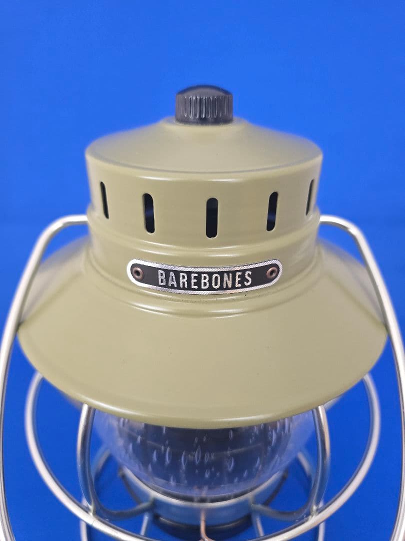 Barebones ベアボーンズ レイルロードランタンLED　オリーブドラブ