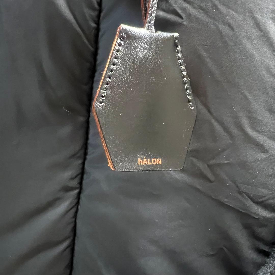 halon パディング ビッグトートバッグ　ブラック　黒　大容量