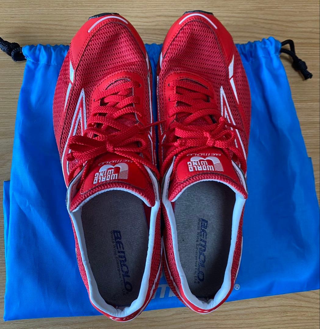 BEMOLO Running VeLo ビモロ ランニングシューズ 27cm 赤