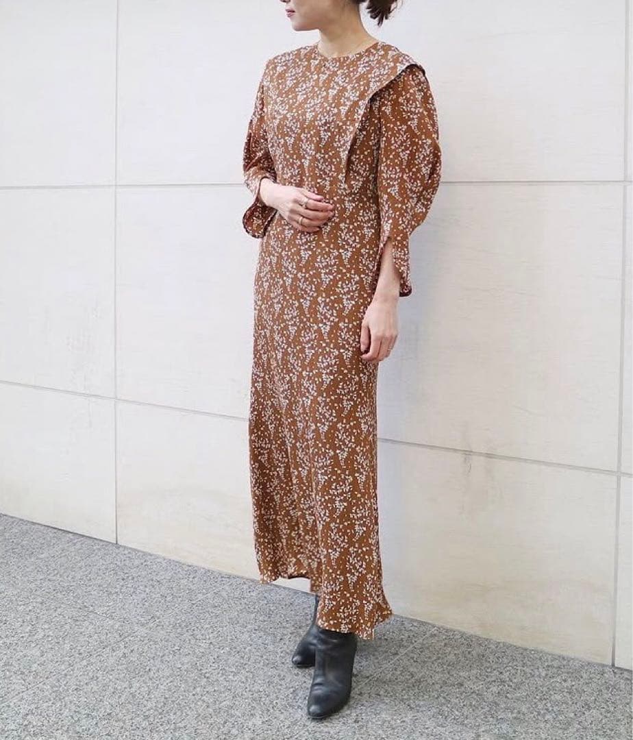 mame kurogouchi 花柄　ワンピース　ドレス　マメクロゴウチ