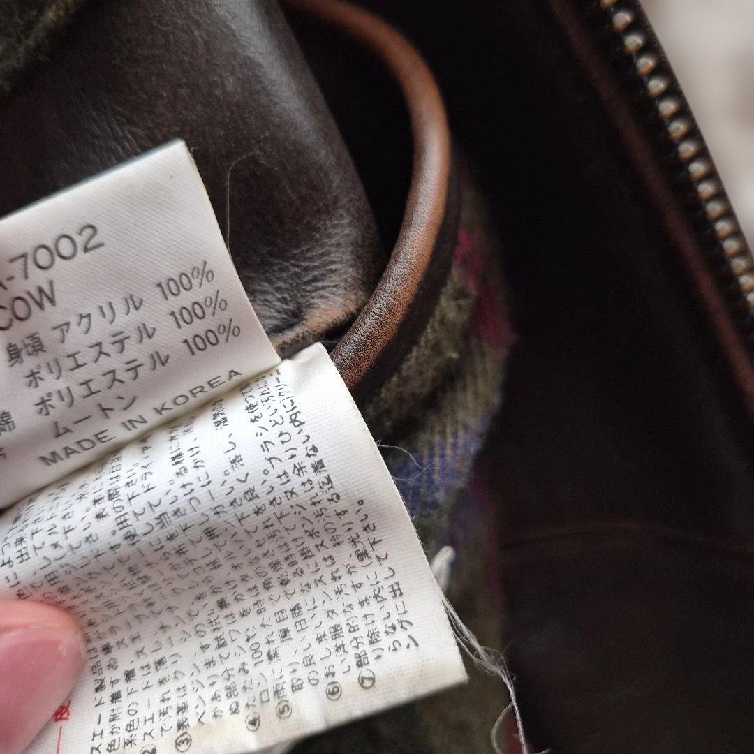 メンズティノラス　リアルムートンカウレザージャケット