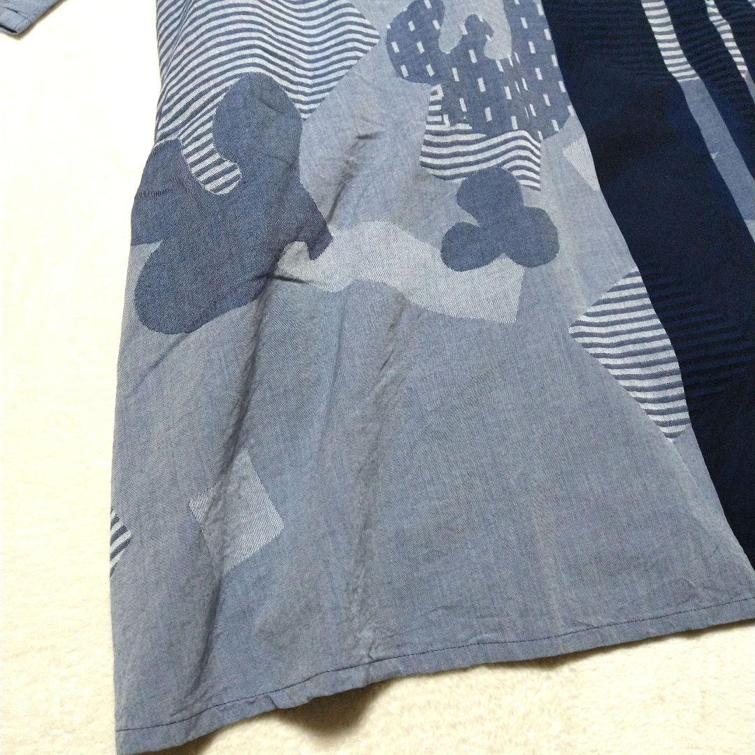 スージー！　美品　慈雨　ワンピース コート　ネイビー系　L　センソユニコ