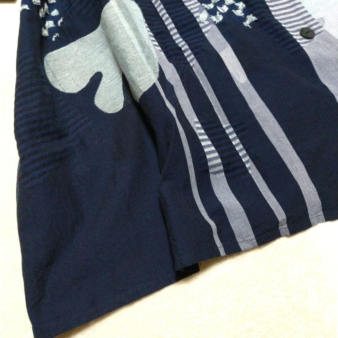 スージー！　美品　慈雨　ワンピース コート　ネイビー系　L　センソユニコ