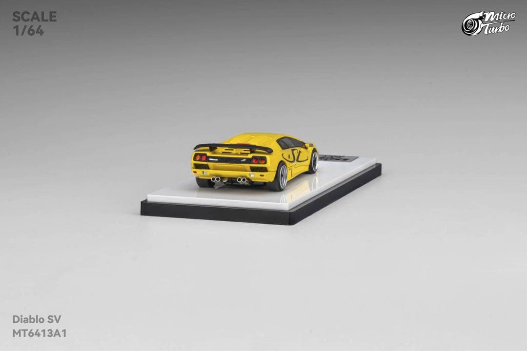 1/64 micro turbo ランボルギーニ　ディアブロ SV 黄色