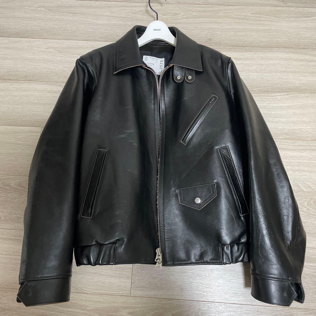 こーし sacai 25ss Leather Jacket size2