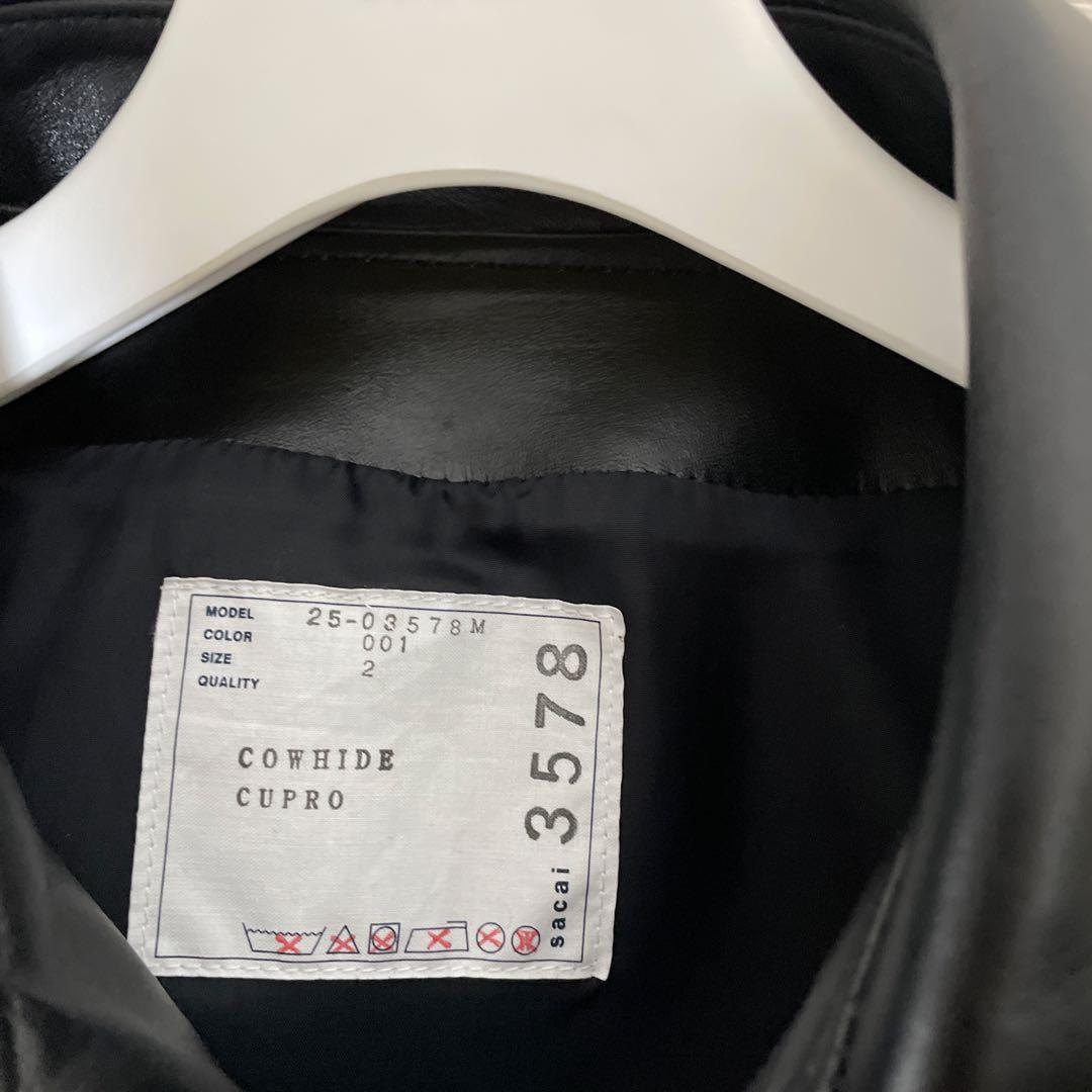 こーし sacai 25ss Leather Jacket size2
