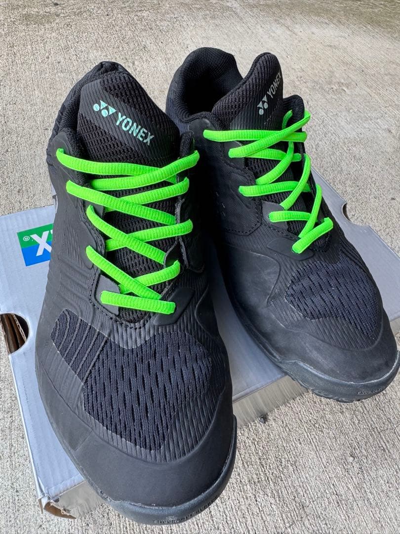 【YONEX】テニスシューズパワークッションソニケージ　26.5cm 黒/緑