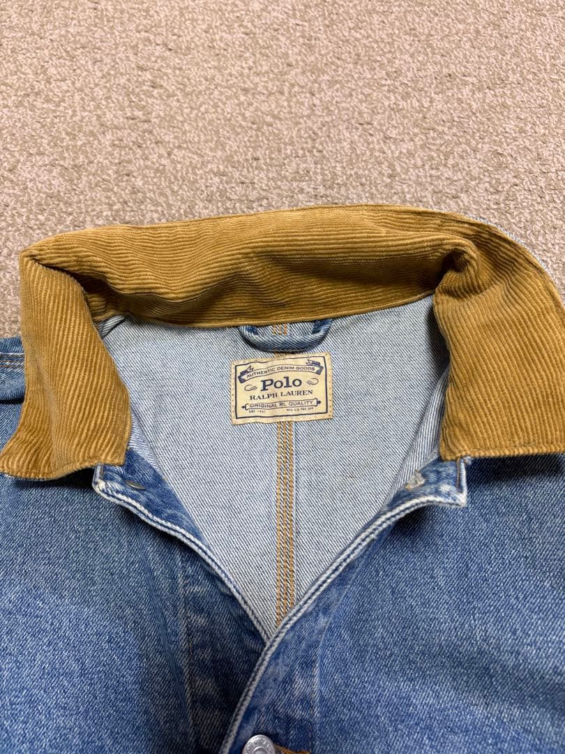 ®*8様 Polo デニムジャケット コーデュロイ襟