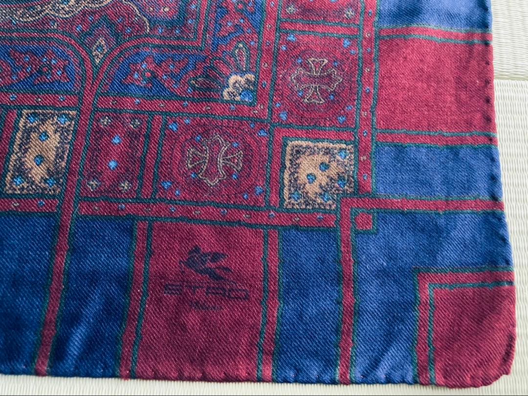エトロ ETRO ウール×カシミヤスカーフ
