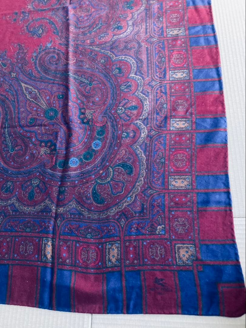 エトロ ETRO ウール×カシミヤスカーフ