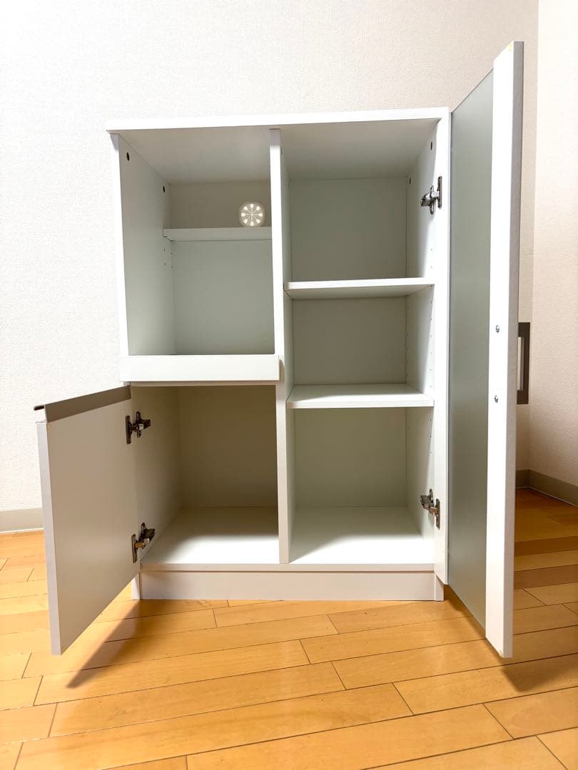 【引取限定】 ニトリ レンジ台（フォルムN RE9060G WH）