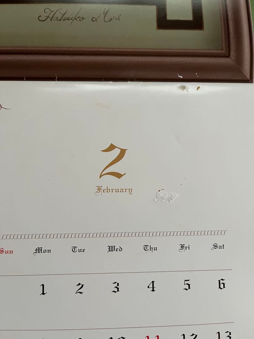トールペイント　森初子　2009年　2010年　カレンダー　パケット