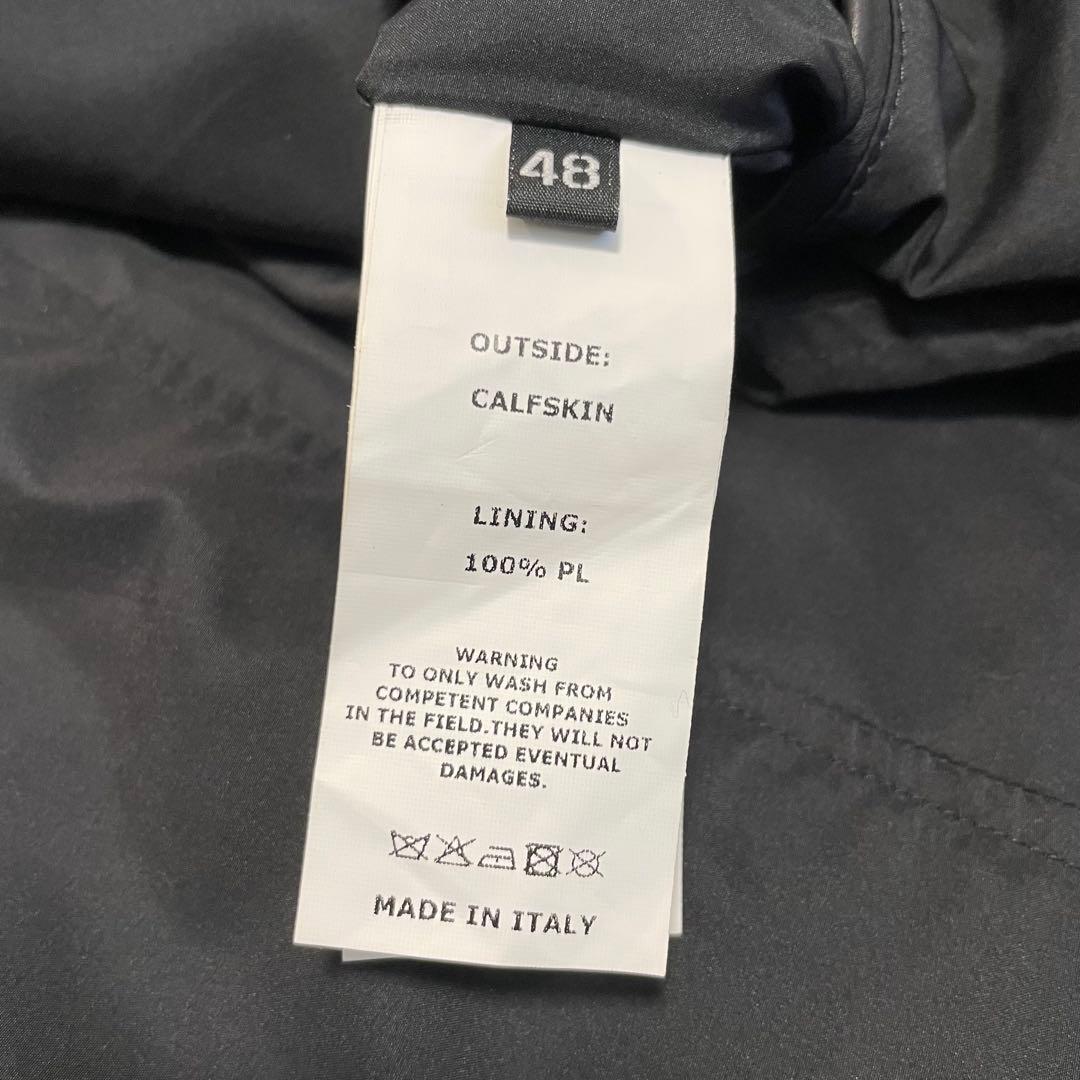 未使用級✨ EMMETI カーフスキン H UOMOシングルライダース 48