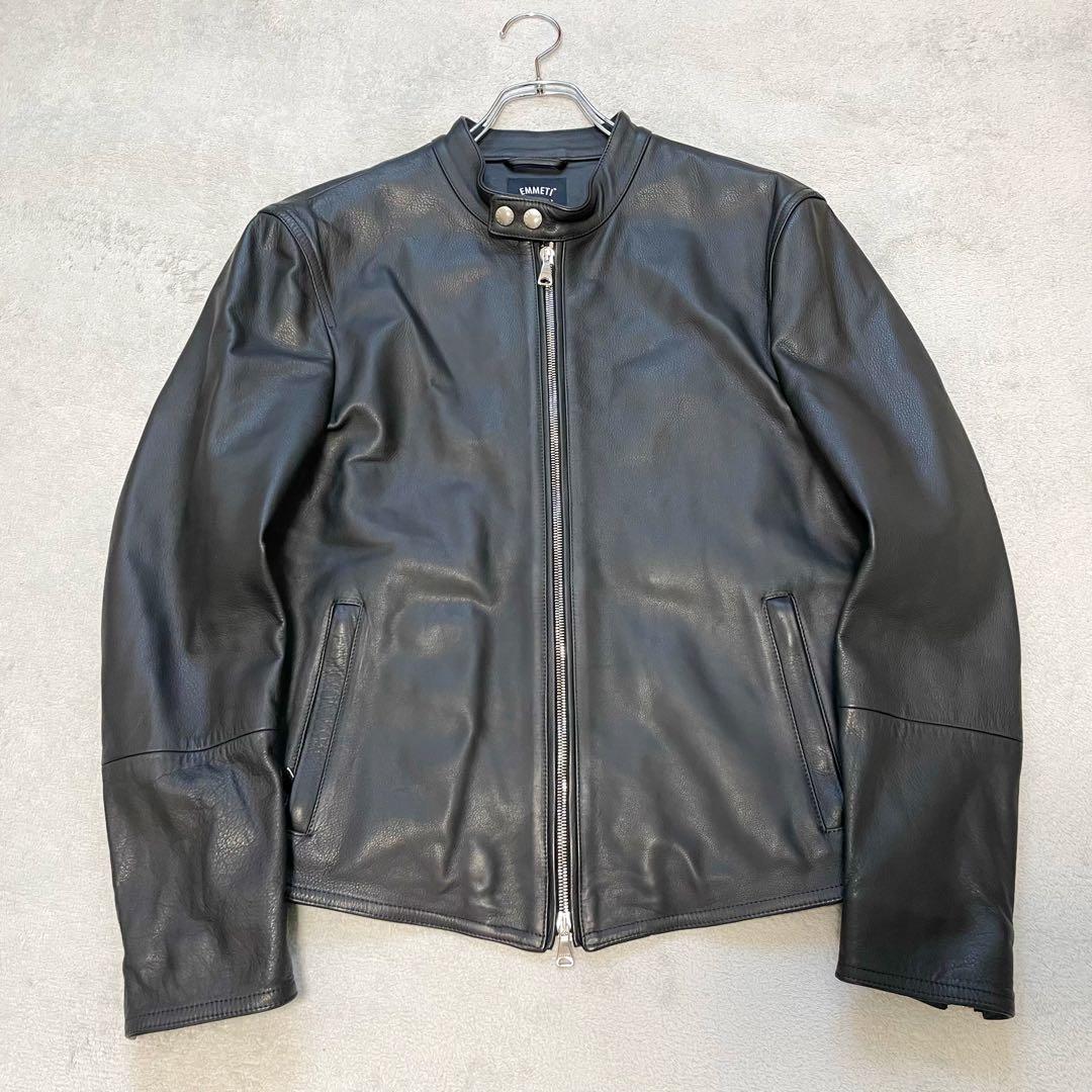 未使用級✨ EMMETI カーフスキン H UOMOシングルライダース 48