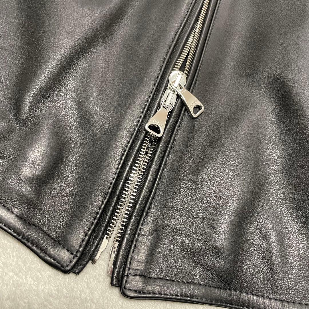 未使用級✨ EMMETI カーフスキン H UOMOシングルライダース 48
