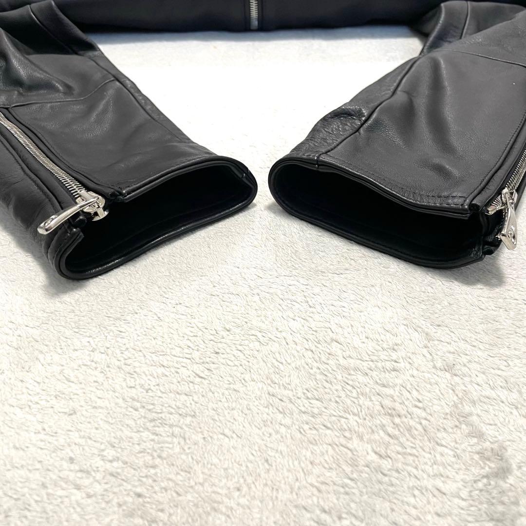 未使用級✨ EMMETI カーフスキン H UOMOシングルライダース 48