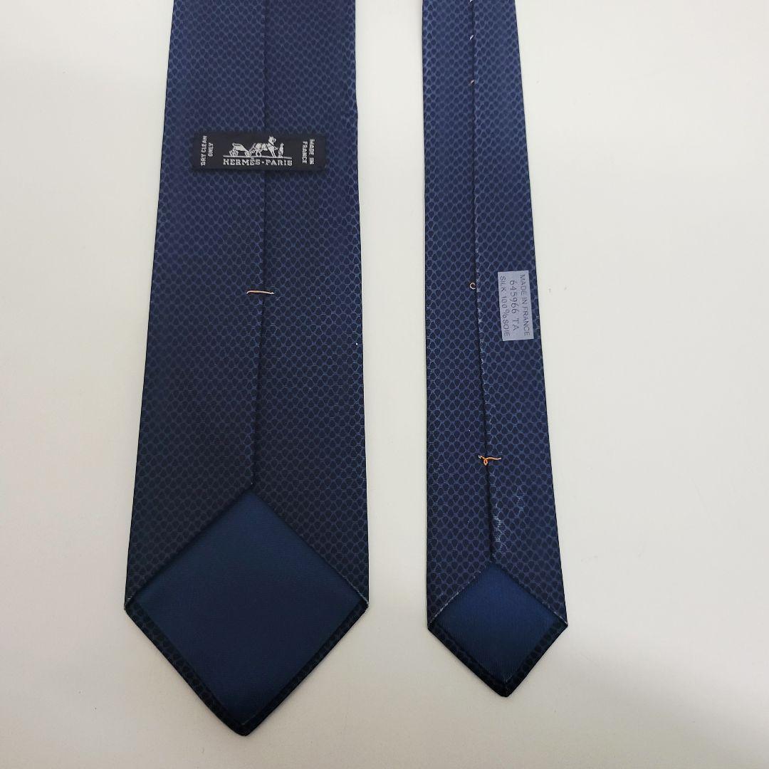r*e様 美品✨ HERMES エルメス ネクタイ ギター ネイビー