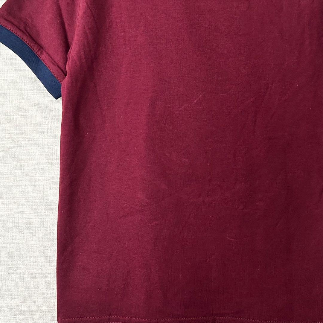 新作◇ラルフローレン ポロベア ロゴコットンTシャツ えんじ 2T