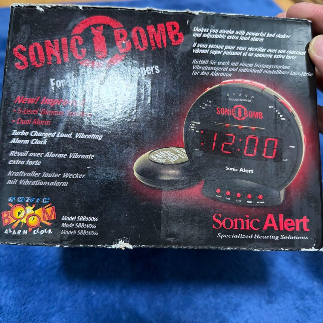 爆音振動 ソニックボム 目覚まし時計 美品 動作OK