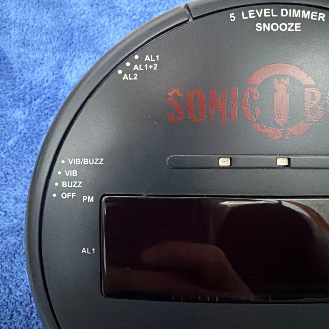 爆音振動 ソニックボム 目覚まし時計 美品 動作OK