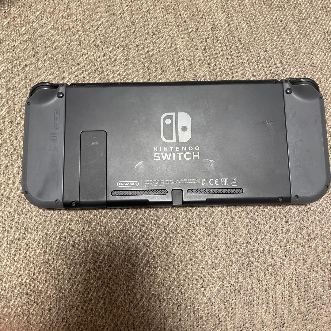 任天堂Switch本体（HDMIコードなし）ジョイコングレー