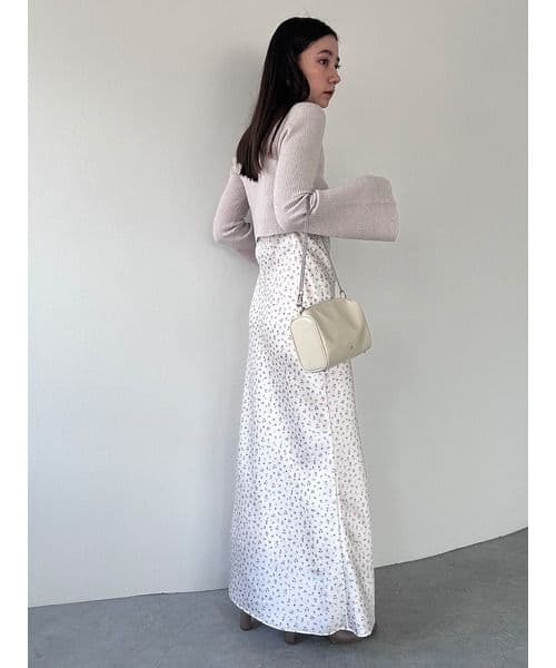 SNIDEL スナイデル カーデセットサテンキャミワンピース size2 花柄