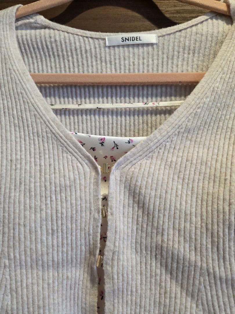 SNIDEL スナイデル カーデセットサテンキャミワンピース size2 花柄