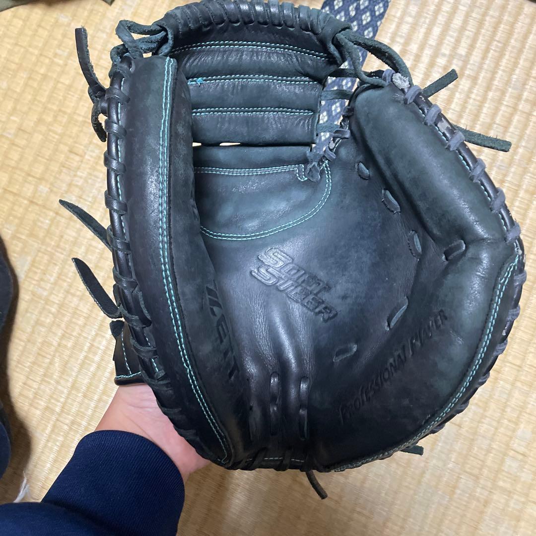 ZETT 黒　軟式グローブ　 右投げ用