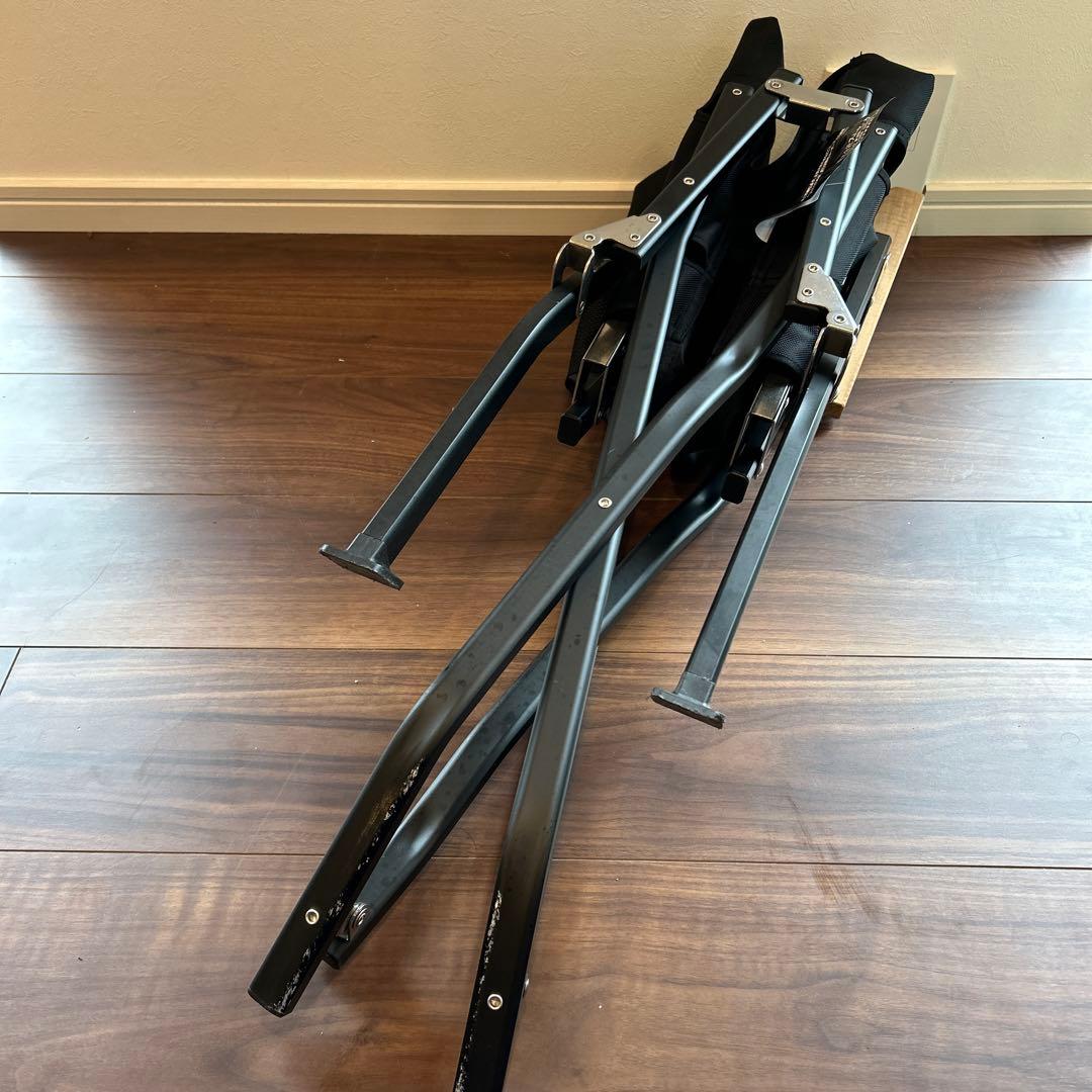 スノーピーク　ガーデンローチェア　コーデュラブラック