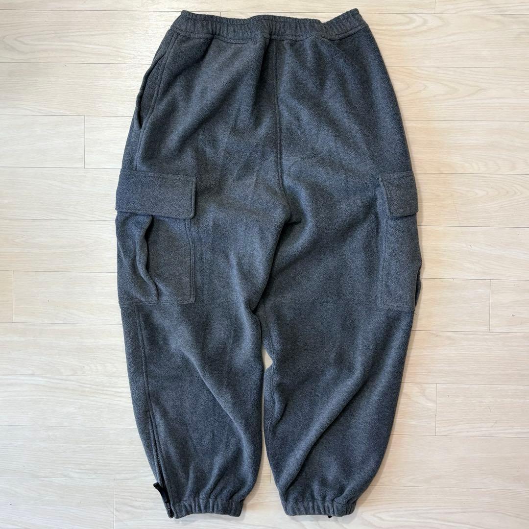 H BEAUTY&YOUTH フリースカーゴパンツ グレー スウェット M