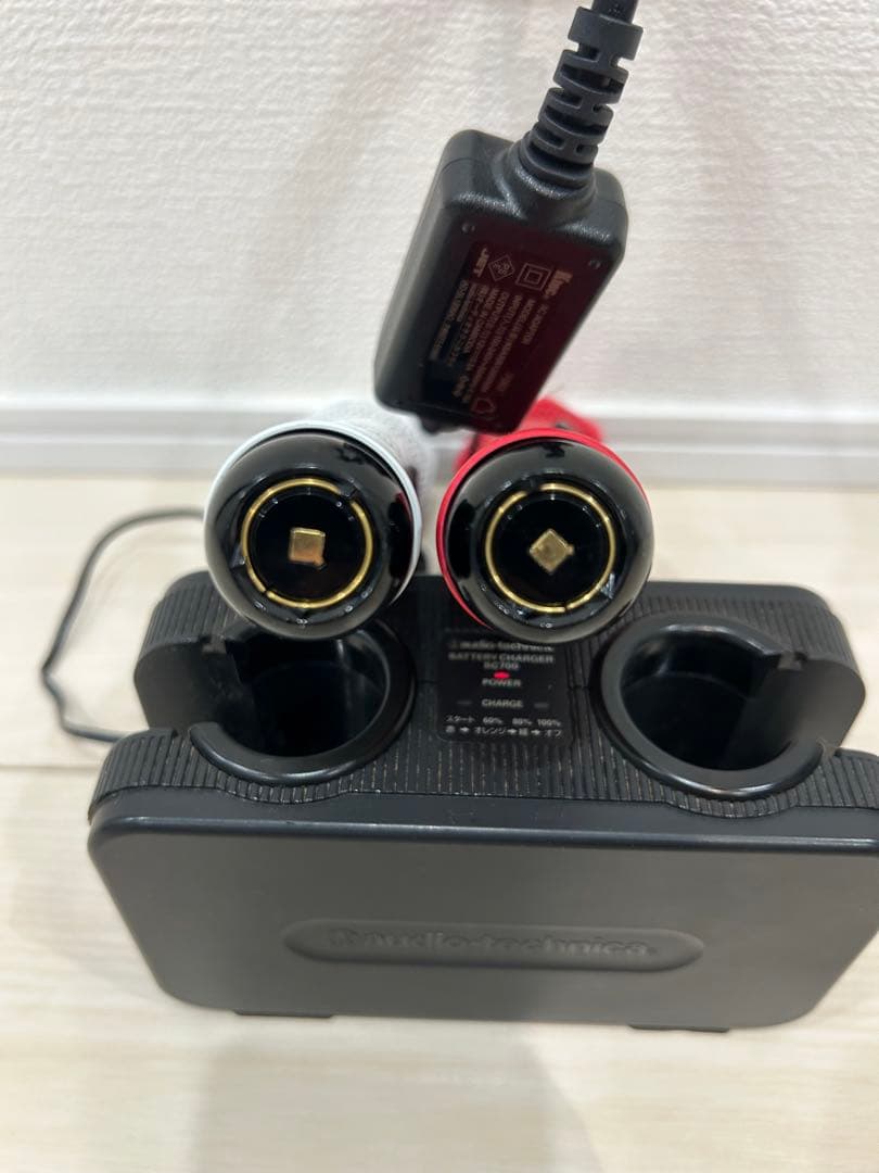 DAM ワイヤレスマイク 赤白 充電スタンド付き