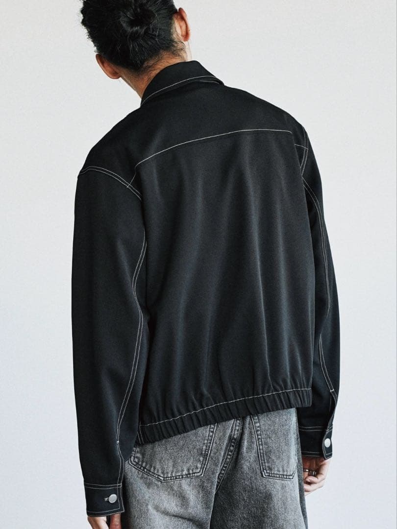 【WYM LIDNM】ツイルステッチラインショートブルゾン Mサイズ 売切品