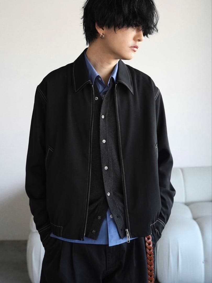 【WYM LIDNM】ツイルステッチラインショートブルゾン Mサイズ 売切品