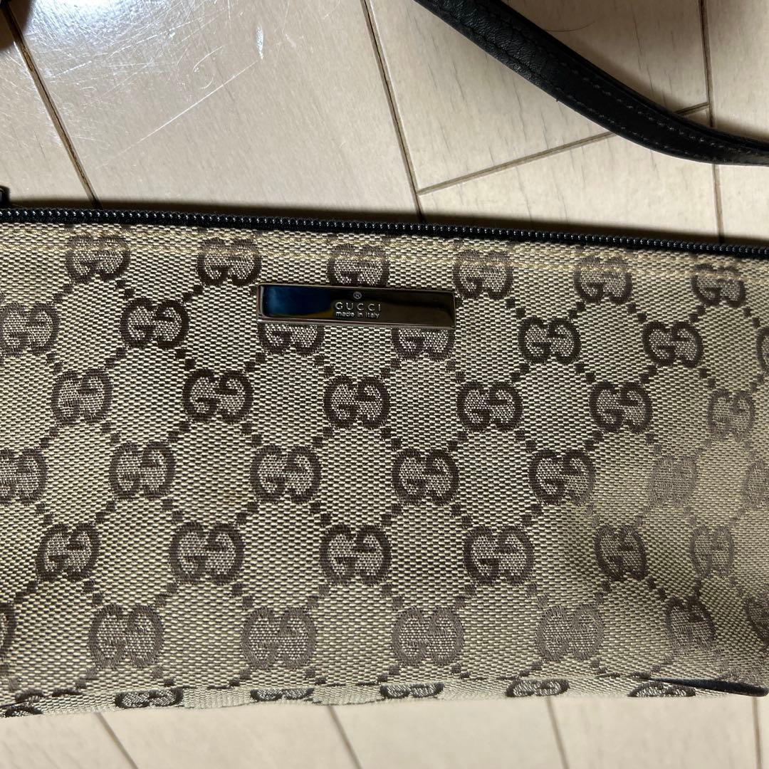 GUCCI ベージュ GGパターン ミニバッグ　ポーチ