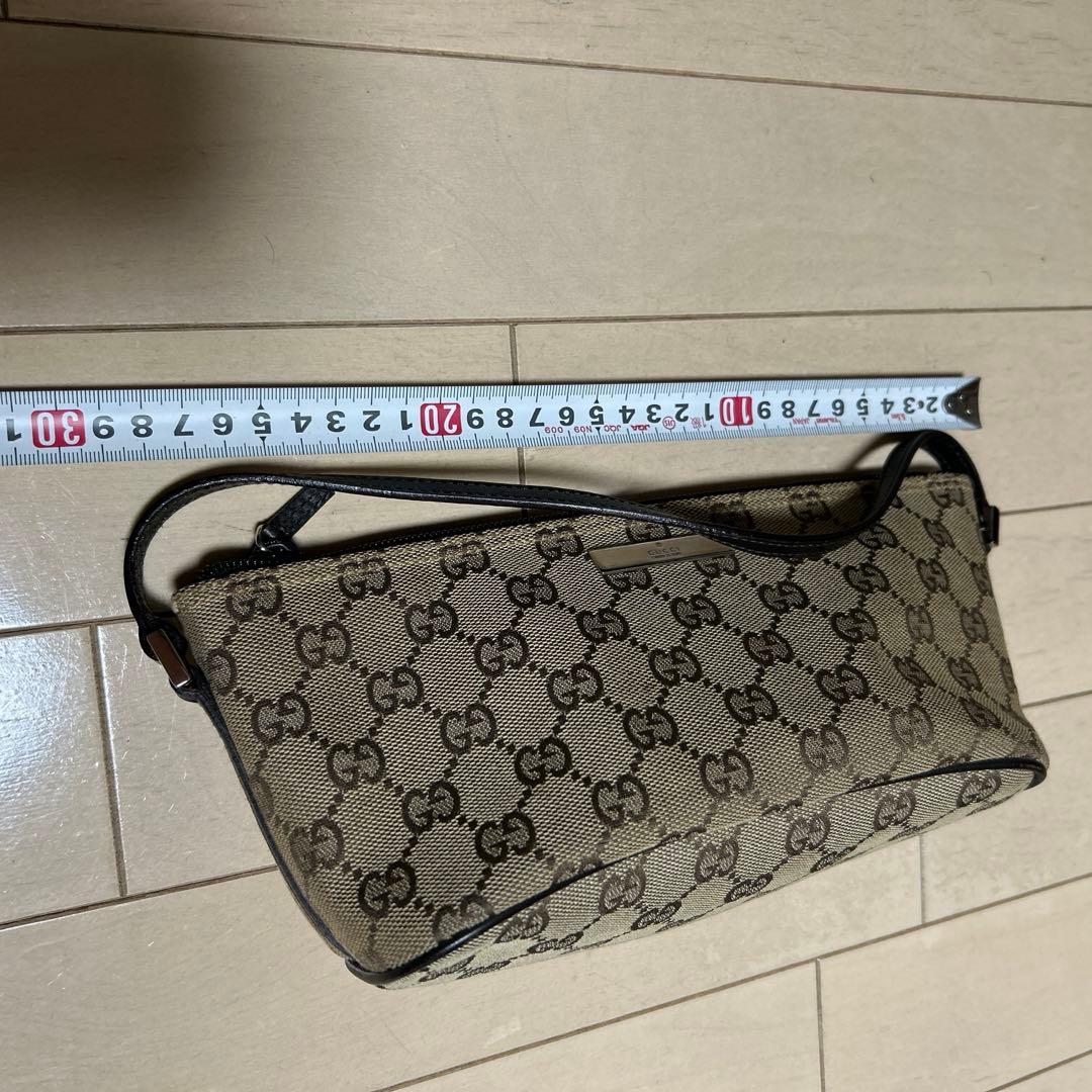 GUCCI ベージュ GGパターン ミニバッグ　ポーチ