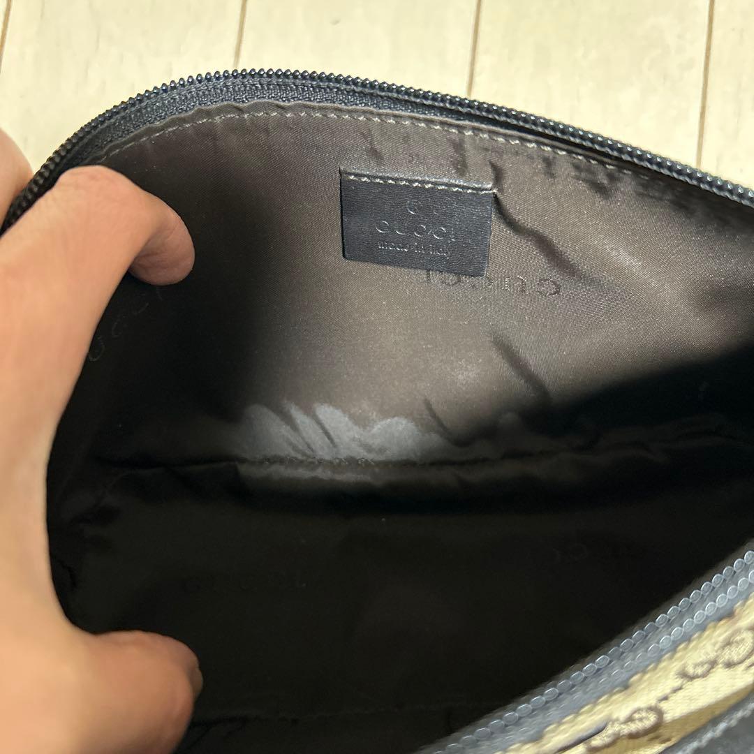 GUCCI ベージュ GGパターン ミニバッグ　ポーチ