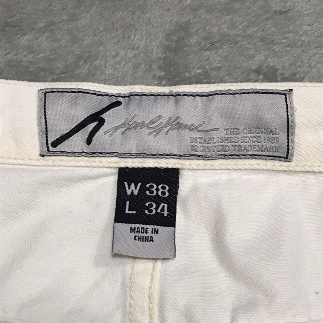 90s Karl Kani カールカナイ　ビンテージバギーホワイトジーンズ　ロゴ