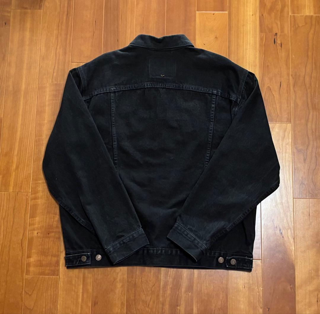 Levi’s70507後染めサルファブラックUSA製L漆黒バキバキコンディション
