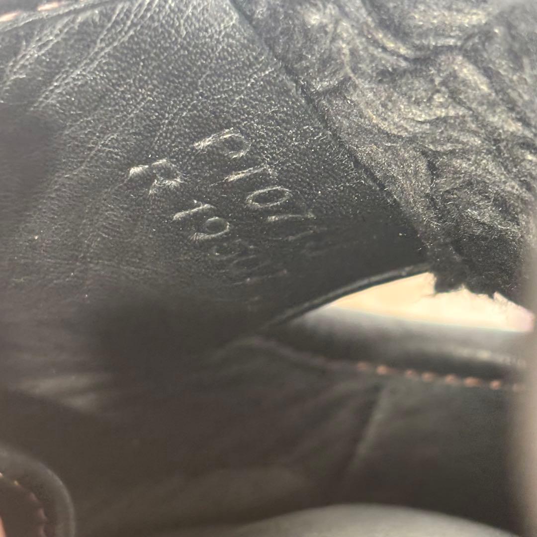 美品 Mizuno 軟式グローブ 左利き用黒/黄　せレクトナイン 野手用