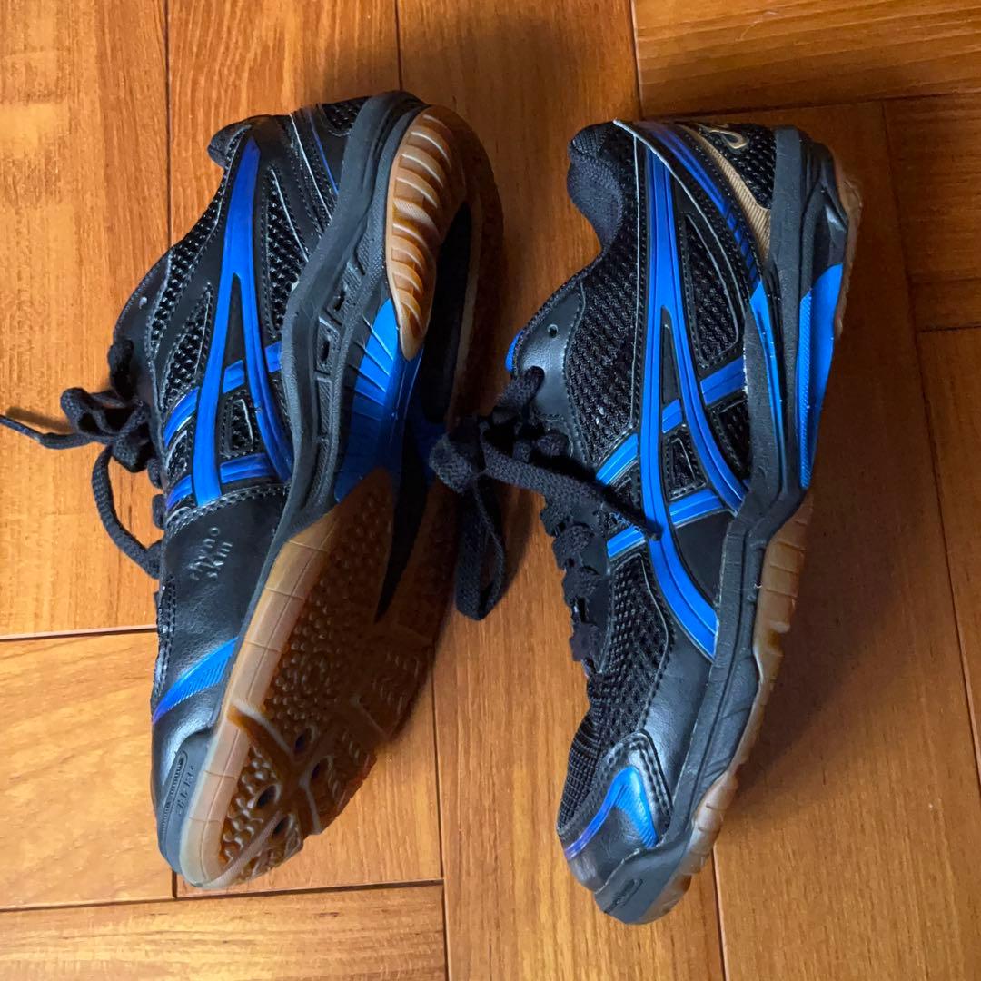 asics ローテジャパンライト ブラック×ロイヤルブルー 23.5cm