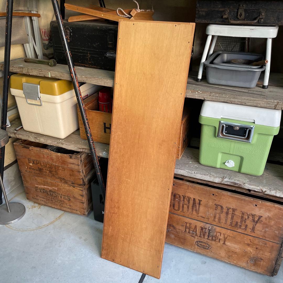 ヴィンテージ ウッドミラー 壁掛け 鏡 Wood 姿見 蚤の市 木製 レトロ