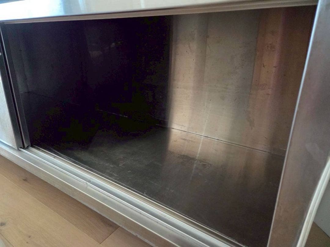 中古タニコー業務用ステンレス引出付調理台扉付作業台D&DEPARTMENT